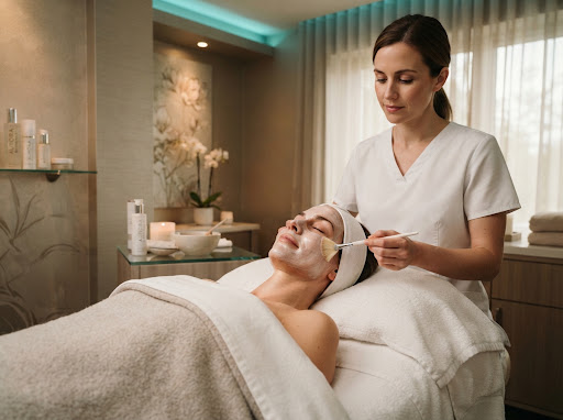 Tratamiento facial relajante en cabina Artemisa Paraná